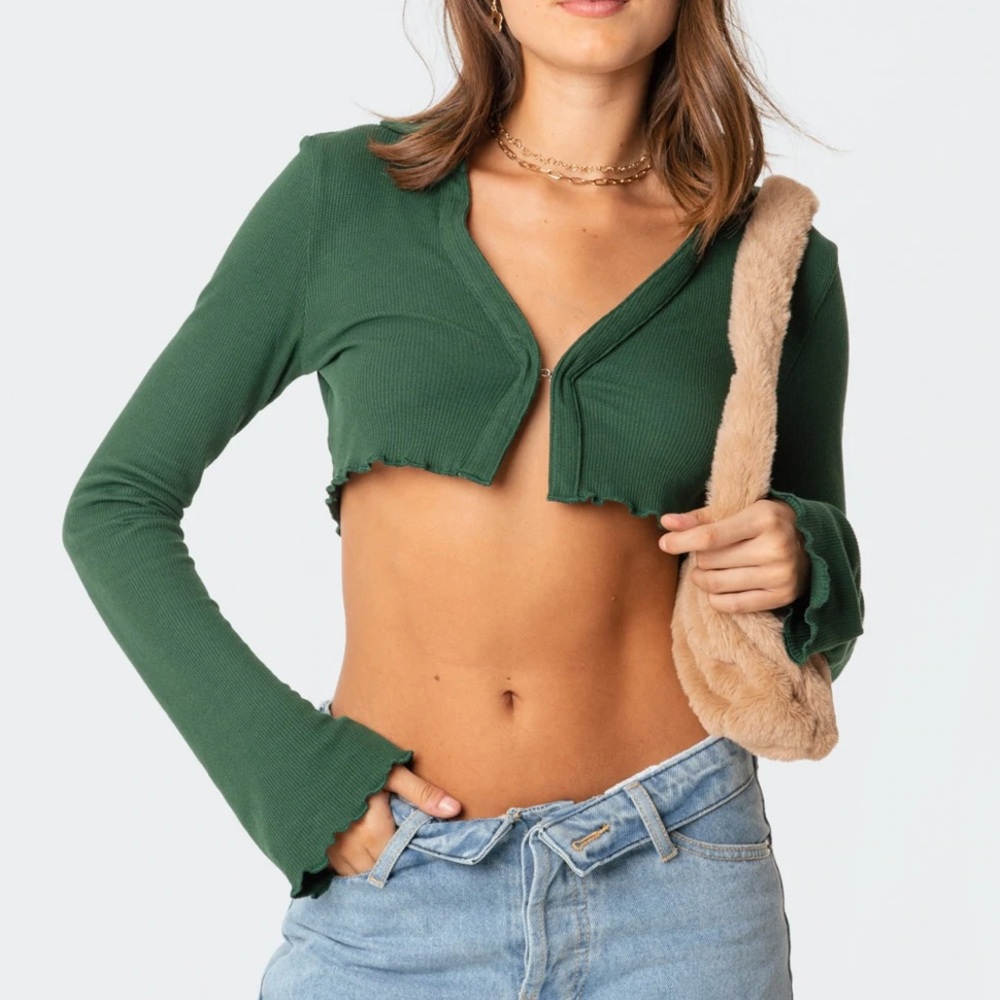 BAYLOCK WAFFLE CROP TOP